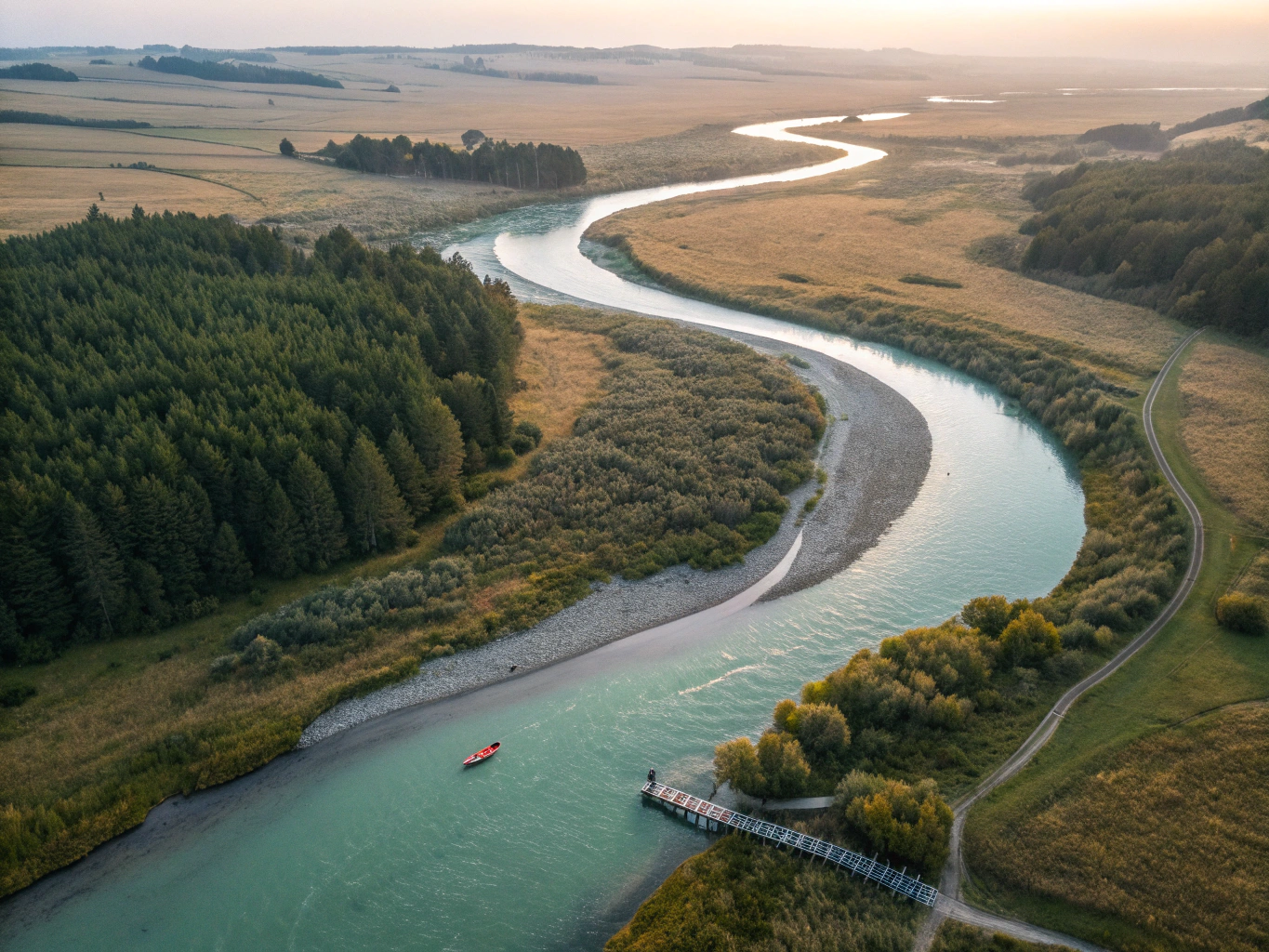 Wide horizontal landscape view symbolizing peace and growth